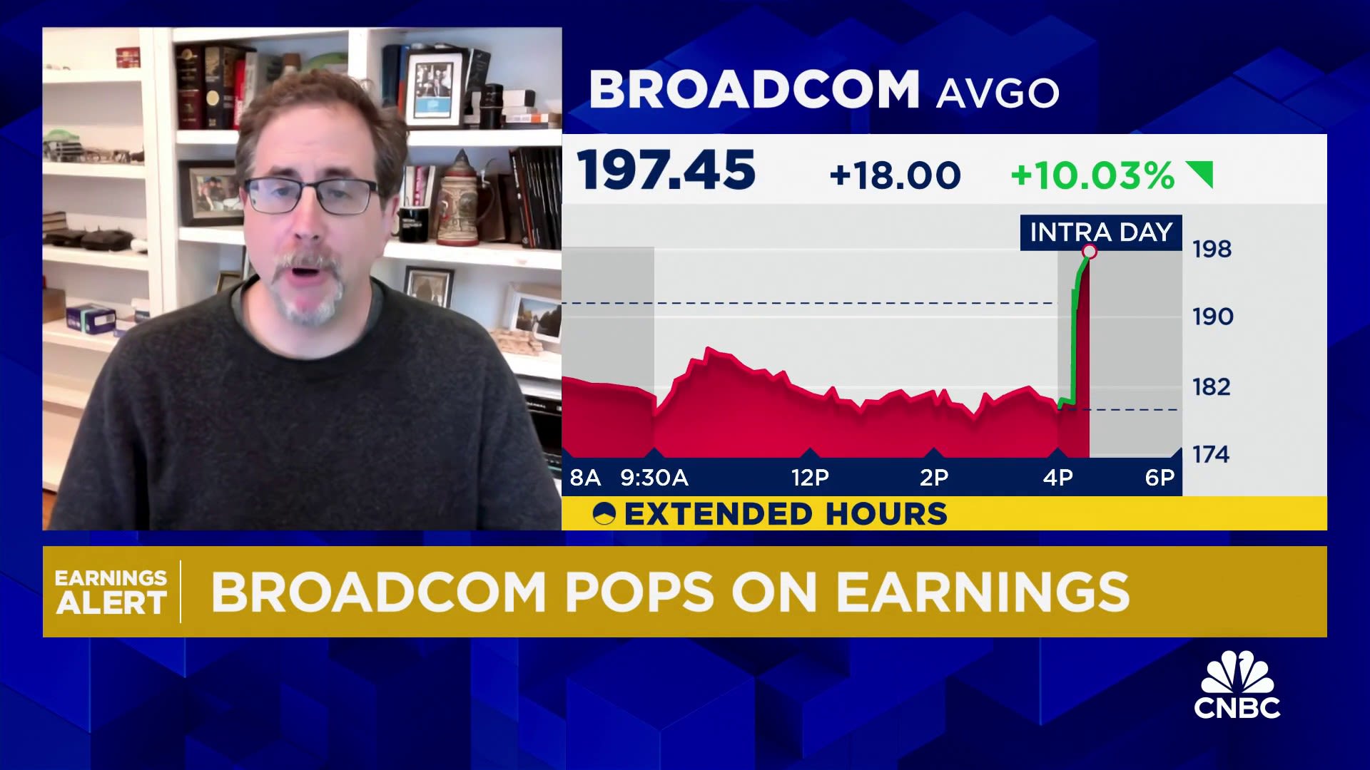 Broadcom stock pops more than 10% on earnings