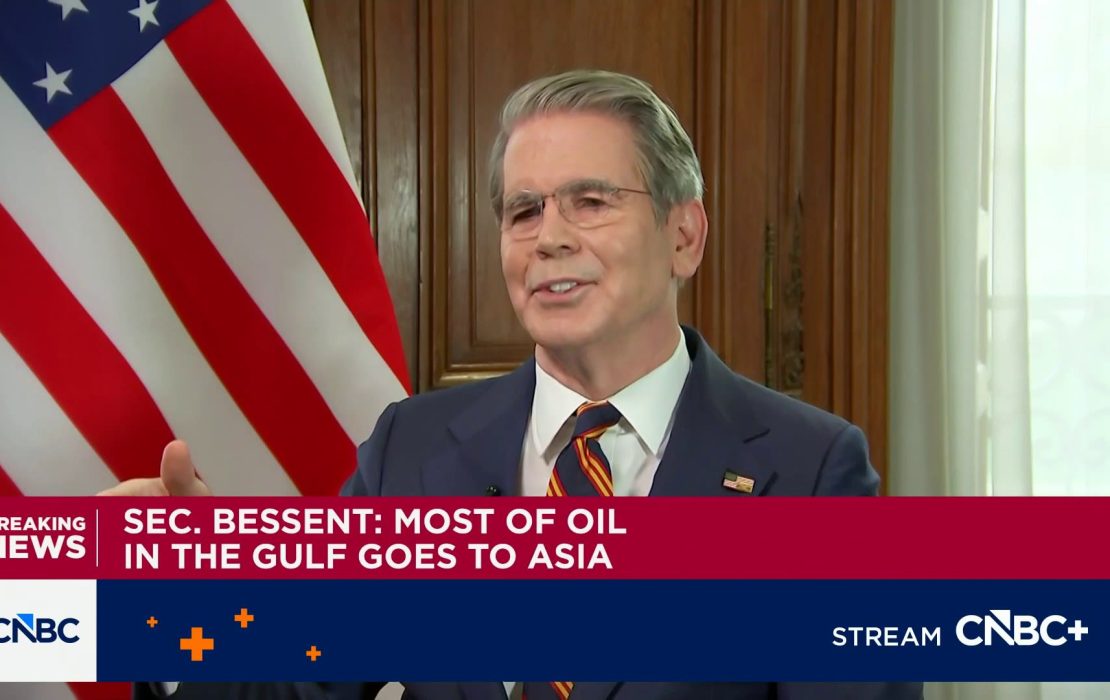 Bessent says Treasury is not intervening in oil commodities markets and has no authority to do so