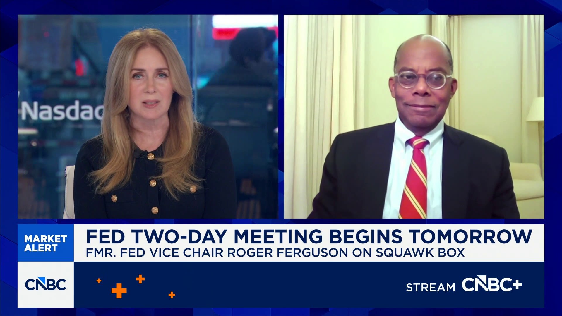 Roger Ferguson: I wouldn't firmly pencil in two rate cuts this year just yet